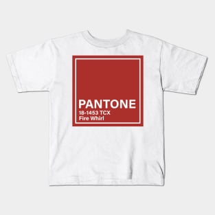 pantone 18-1453 TCX Fire Whirl Kids T-Shirt